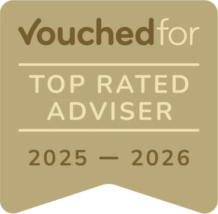 VouchedFor Top Rated Adviser 2025 & 2026 — Andrew Rankin